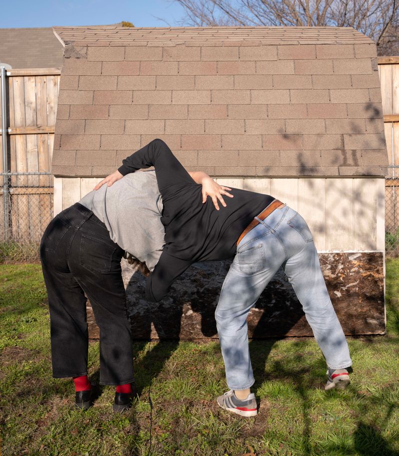 © Chloe Scout Nix - title: siblings (waxahachie tx). year: 2024 Size: 32x40 in. medium: vinyl print mounted on wood panel