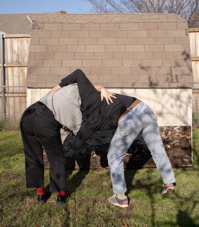 © Chloe Scout Nix - title: siblings (waxahachie tx). year: 2024 Size: 32x40 in. medium: vinyl print mounted on wood panel