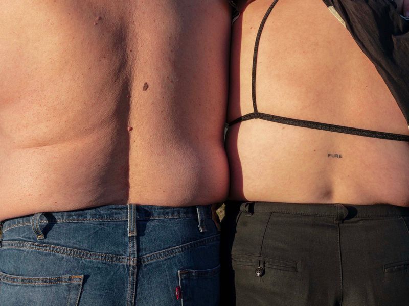 © Chloe Scout Nix - title: twins (waxahachie tx) year: 2024 Size: 32x40 in. medium: vinyl print mounted on wood panel