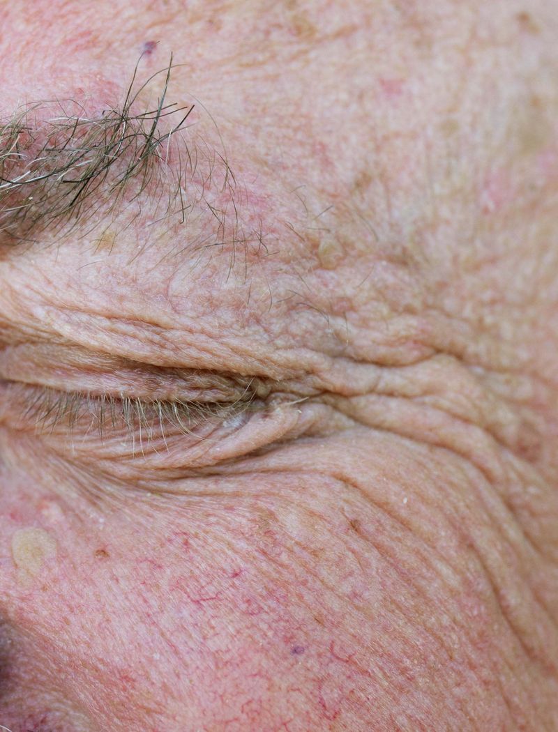 © Chloe Scout Nix - title: dad eye (waxahachie tx). year: 2023 Size: 8x10 in. medium: vinyl print mounted on wood panel