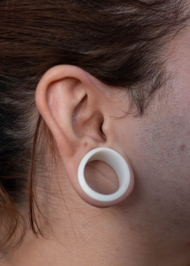 © Chloe Scout Nix - heaven ear, 2023. 32x40 in. fabric coated vinyl paper.