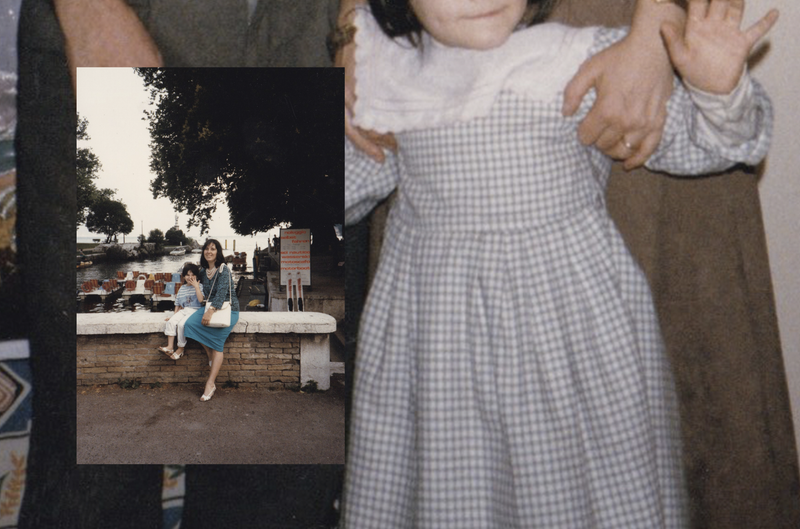 © claudia corrent - Me as a child with my mother. There are always hands.That care, that caress, that touch.