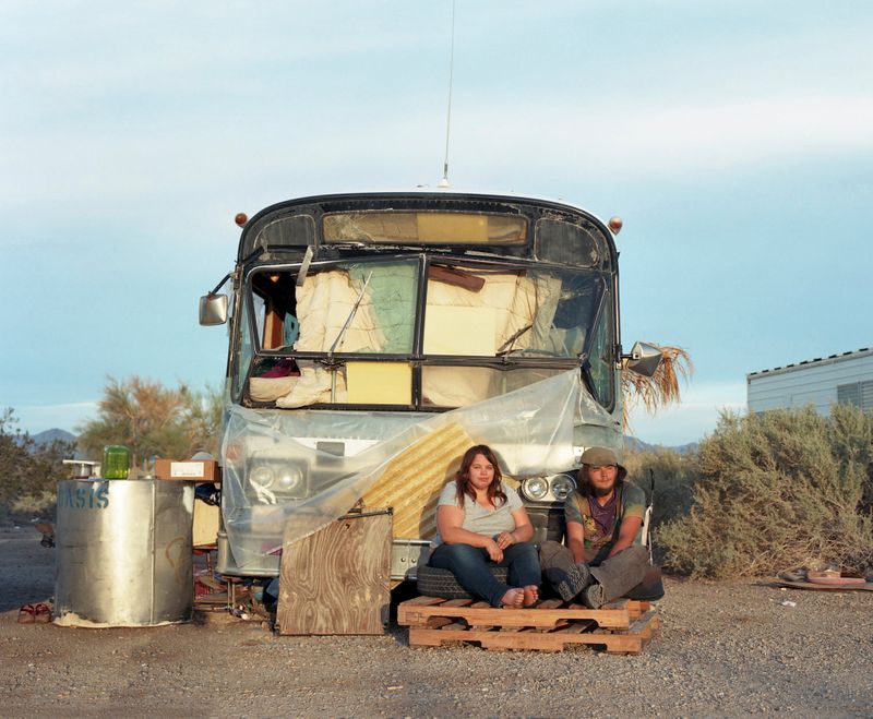 © Laura Henno - Raven and Michael, Slab city (USA), 2017