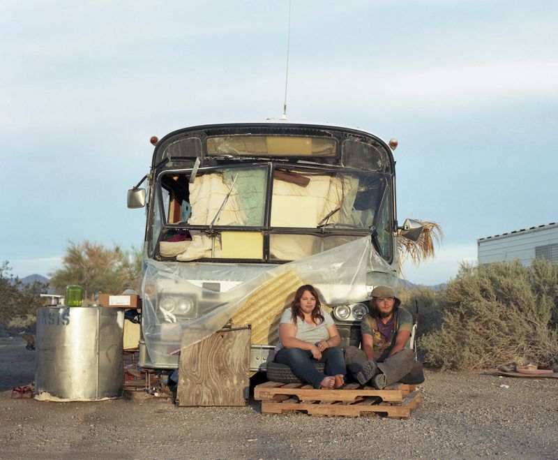 © Laura Henno - Raven and Michael, Slab city (USA), 2017