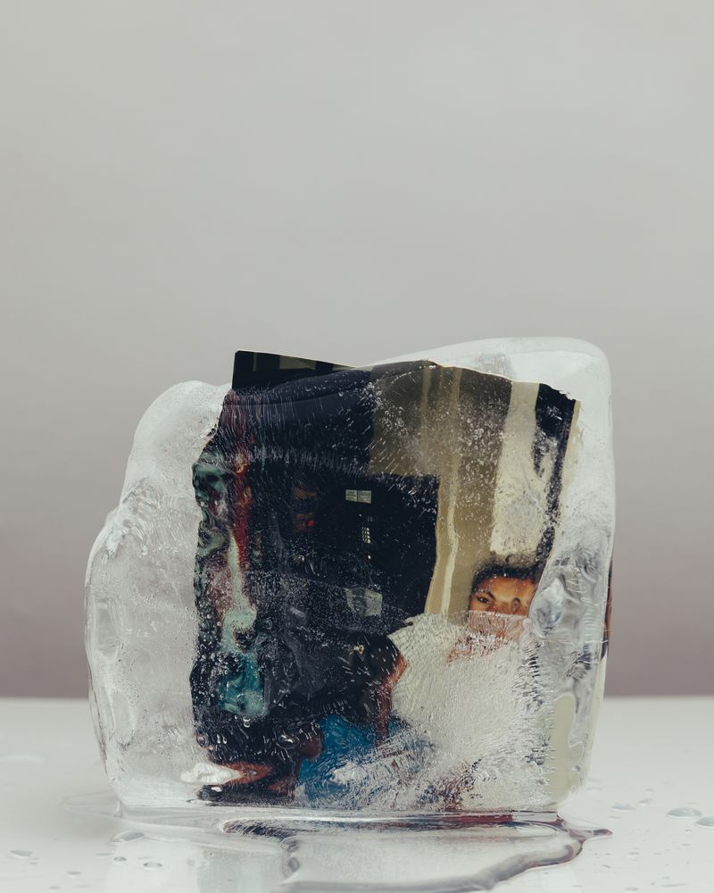 © Daniela Spector - A photo from my family archive of my mother, frozen in ice.