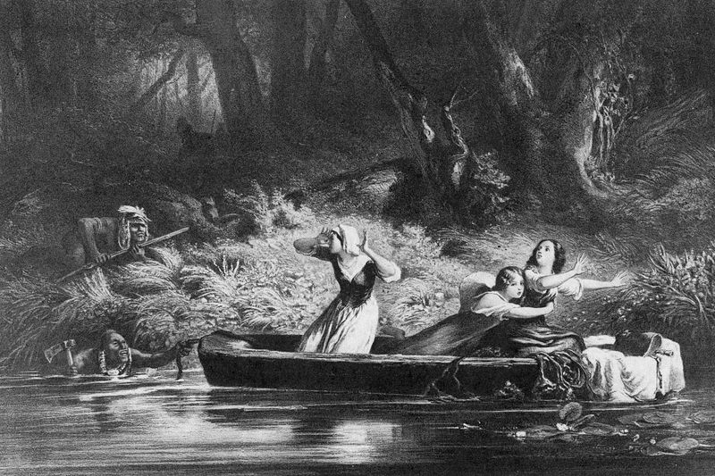 © Stacy Kranitz - Xeroxed depiction of Daniel Boone's daughters being captured by natives, 2014