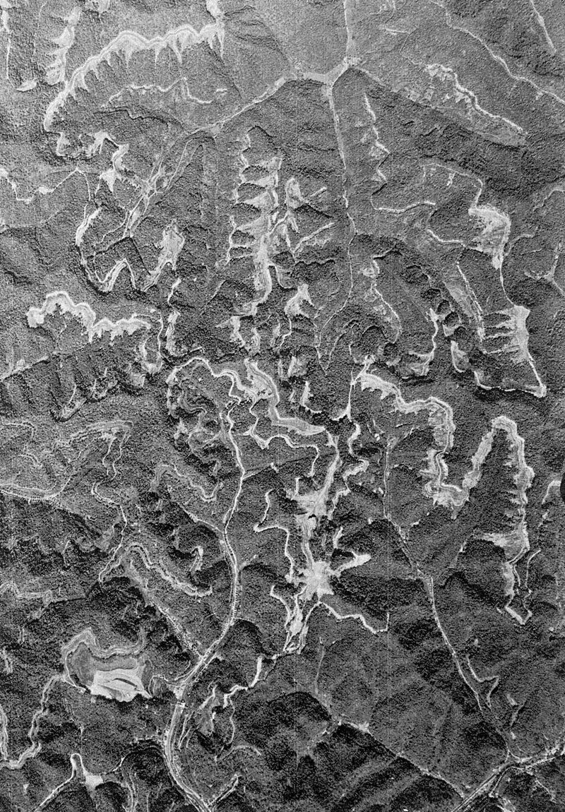 © Stacy Kranitz - Xerox copy of an aeriel image from eastern Kentucky, 2015