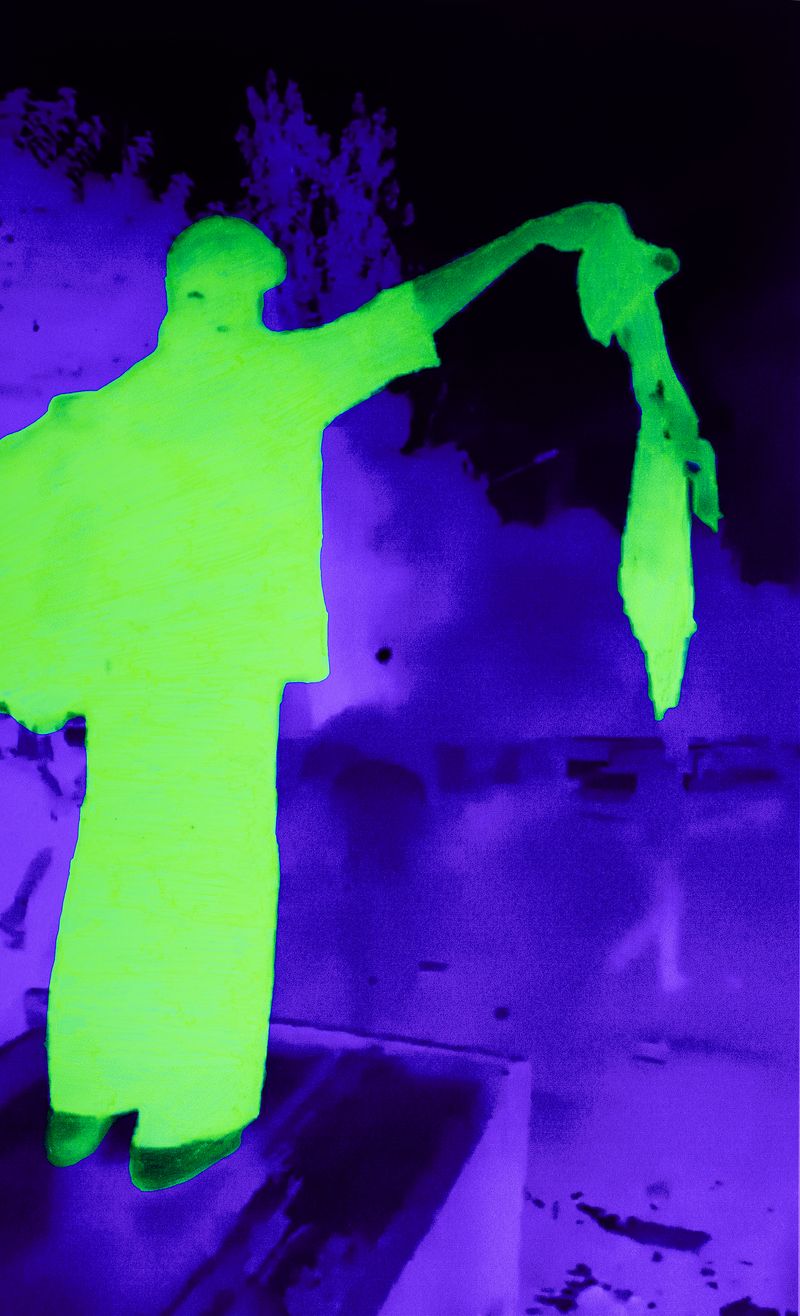 © Mehrdad Mosaferi - A young woman sets her scarf—symbol of restriction and oppression—on fire.