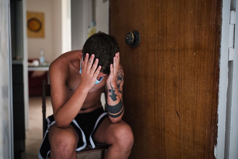 © Diana Bagnoli - Salvatore with Covid on the doorstep. His name change hearing has been postponed for over a year due to the virus.