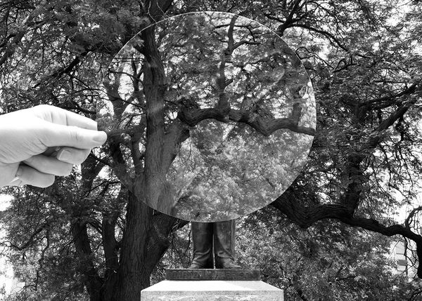 © Kelly Jones - A custom "dodging tool" for a contested monument.