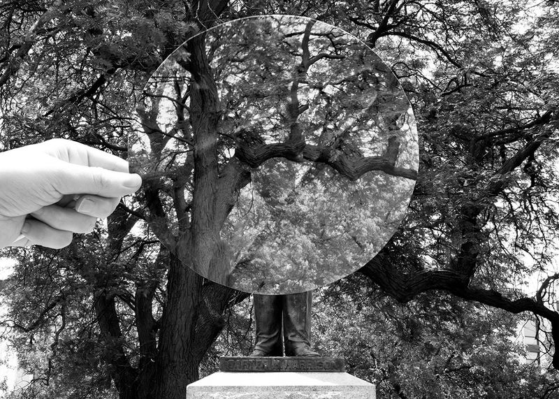 © Kelly Jones - A custom "dodging tool" for a contested monument.