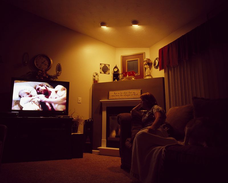 © Bridget Badore - Mom Watching Home Videos of Dad & Ben, 2012