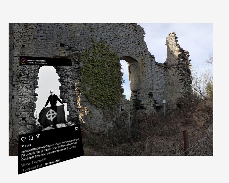 © Marcel Top - Geolocation of a picture posted by a French far-right Instagram profile.