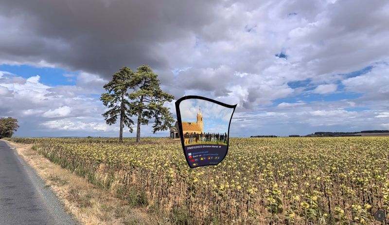 © Marcel Top - Geolocation of a picture posted by a French far-right channel