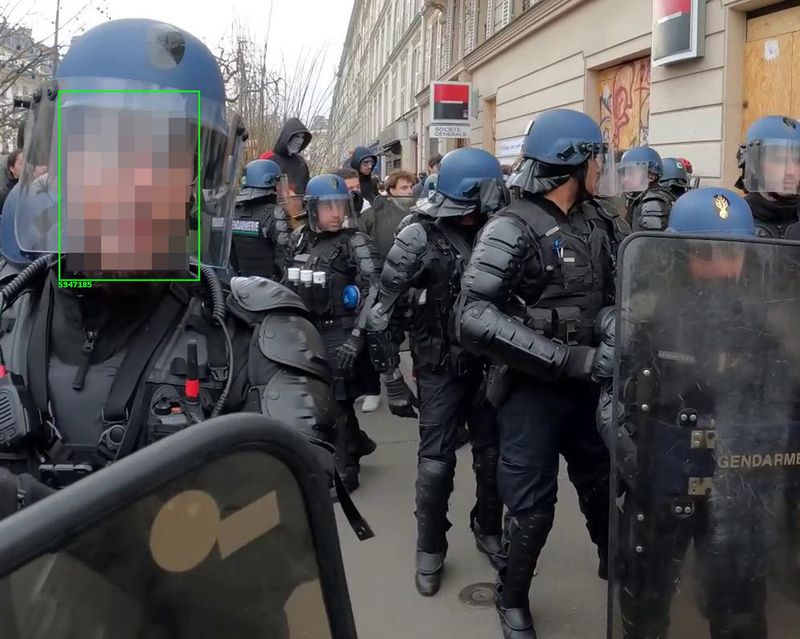 © Marcel Top - Use of facial recognition to identify the RIO number of a police officer