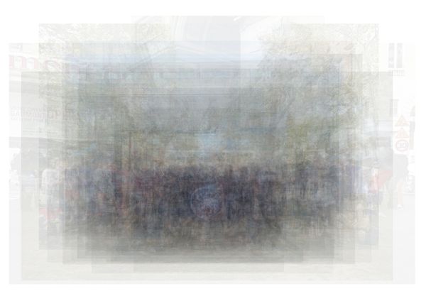 © Marcel Top - Photo collage of all collected far right group pictures during the day.