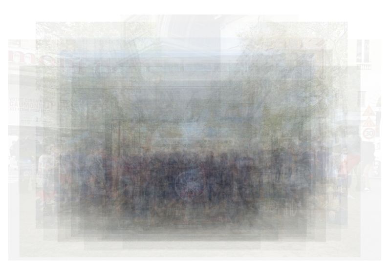 © Marcel Top - Photo collage of all collected far right group pictures during the day.