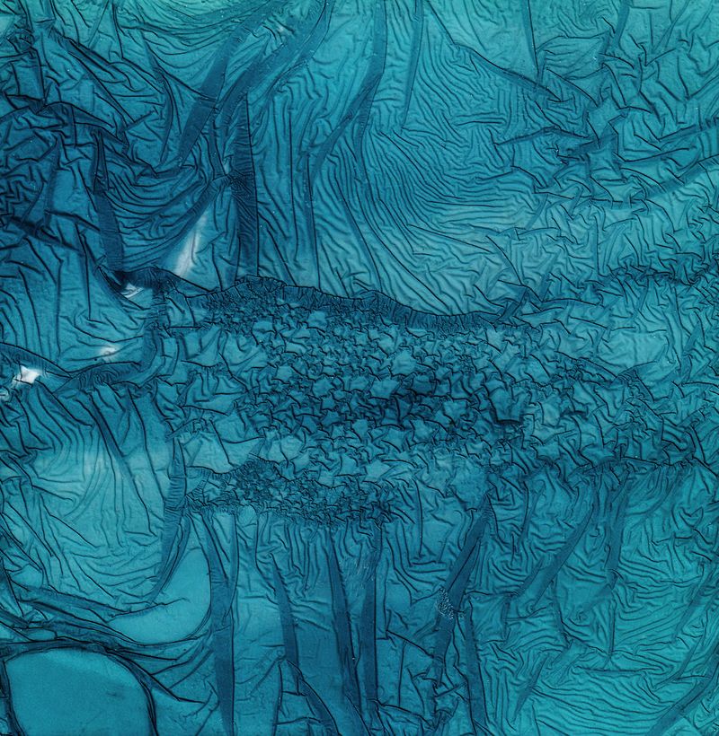 © Claire Eggers - Polaroid decay soaked in glacier runoff water