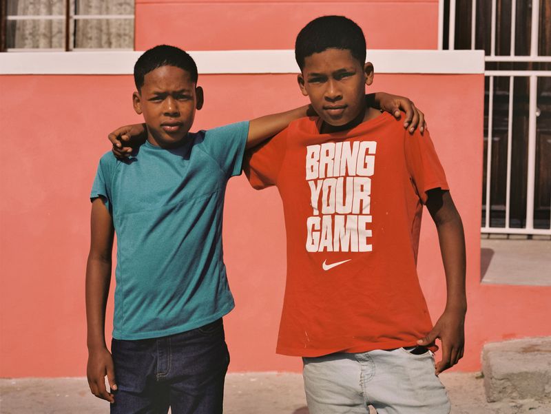 © Ayesha Kazim - Two children pose for a portrait on Pentz Street.