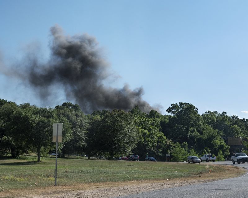 © Allison Grant - A Chemical Fire Burns, 800 Feet Downwind From My Children's School