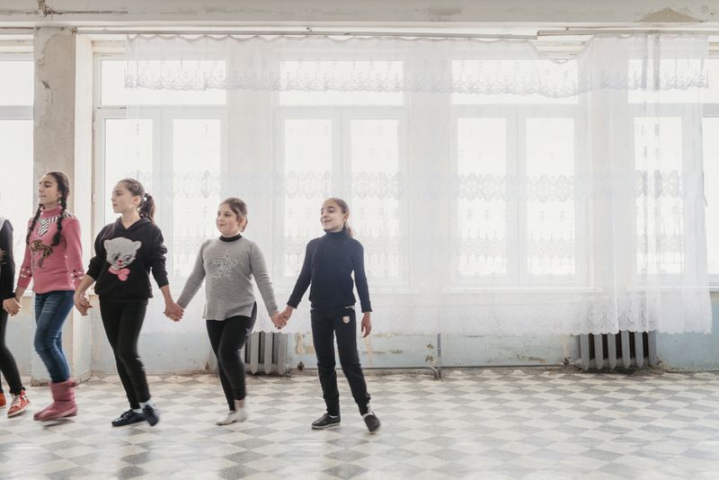 © Stefano Morelli - Metsamor, Armenia. Students attend a traditional dance course at a school in Metsamor.