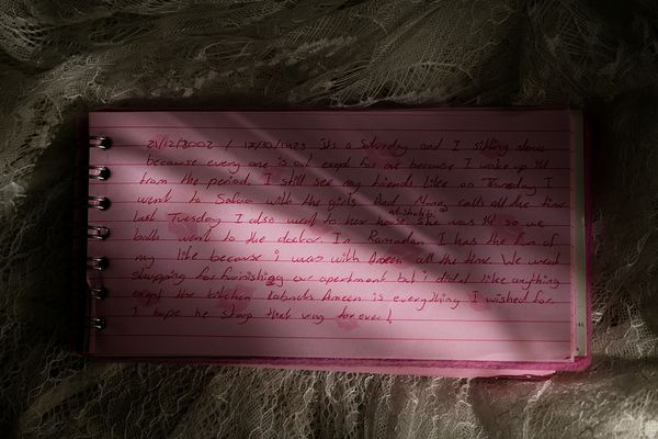 © Tasneem Alsultan - Excerpt from my teen diary before marriage.