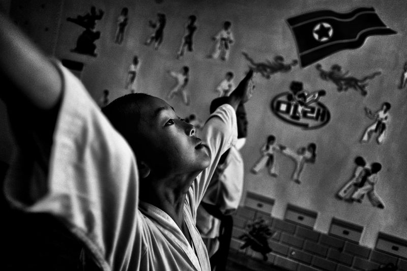 © Alain Schroeder - Image from the Taekwondo North Korea Style photography project