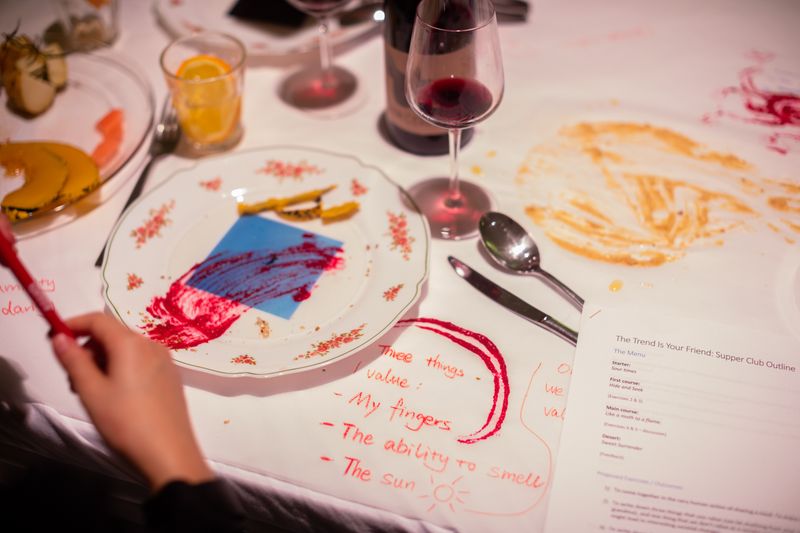 © George Selley - Workshop in collaboration with Eccoci Kitchen, at Staffordshiore street gallery, December, 2022.