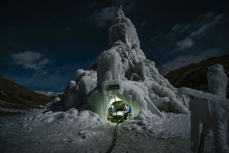 © Ciril Jazbec, from the series The Ice Stupas. 2020 exhibitor