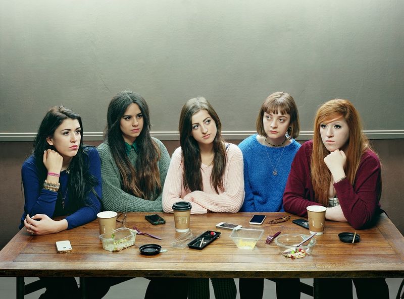 © David Stewart, Five Girls 2014. (Winner of the 2015 Taylor Wessing Photographic Portrait Prize)