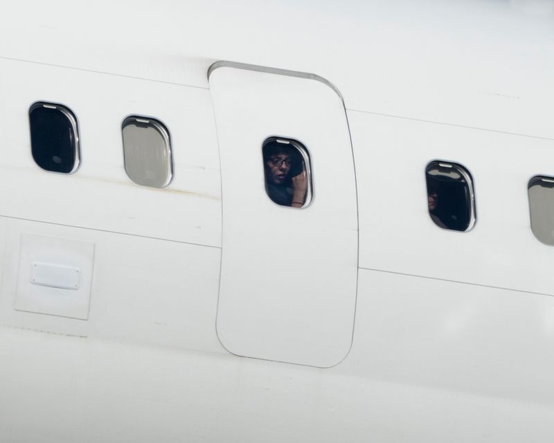 © David Rothenberg - Landing Lights Portrait (Emergency Exit)