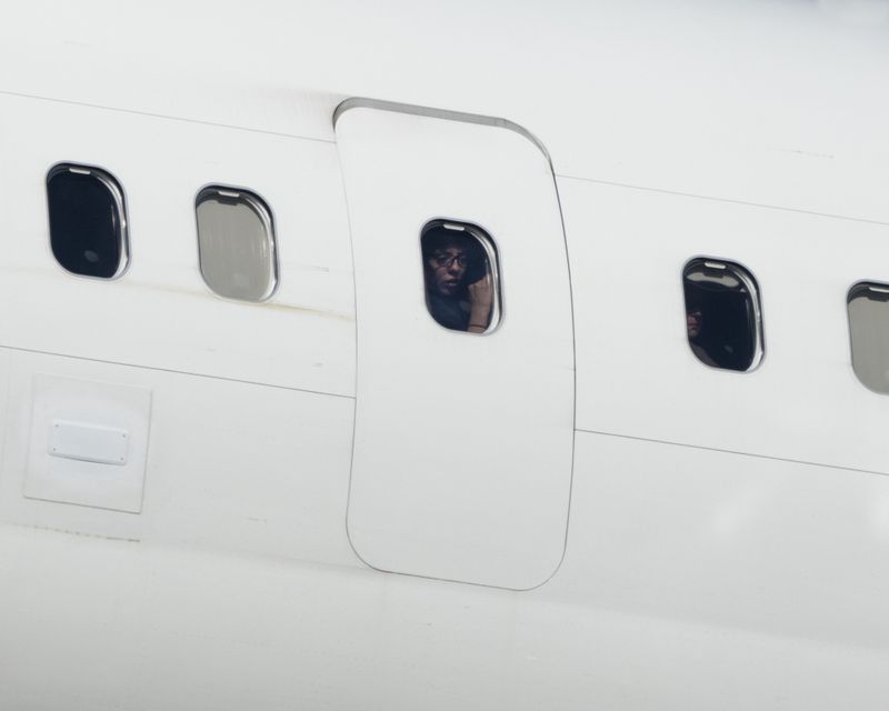 © David Rothenberg - Landing Lights Portrait (Emergency Exit)