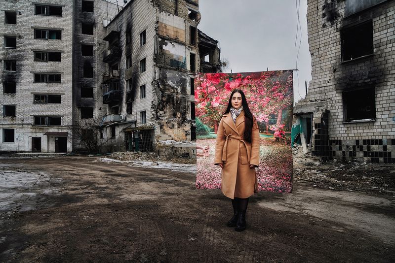 © Alena Grom - Diana. Ukraine. Borodyanka. Winter 2023.