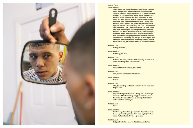 © Maria Sturm - Diptych: Robert, looking at himself (r) - Jonathan and I talking (l)