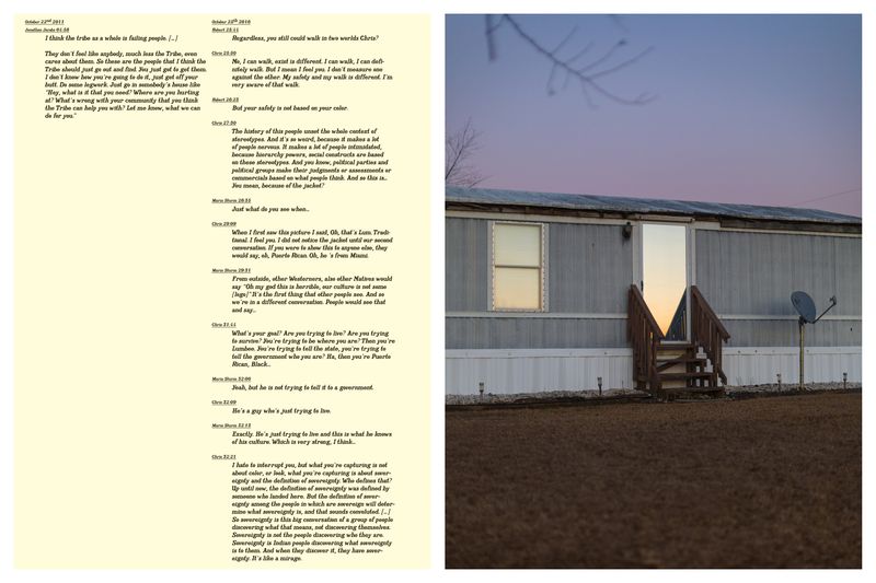 © Maria Sturm - Diptych: Jonathan and I talking, Chris, Robert and I talking (r) - Reflection #1 (l)