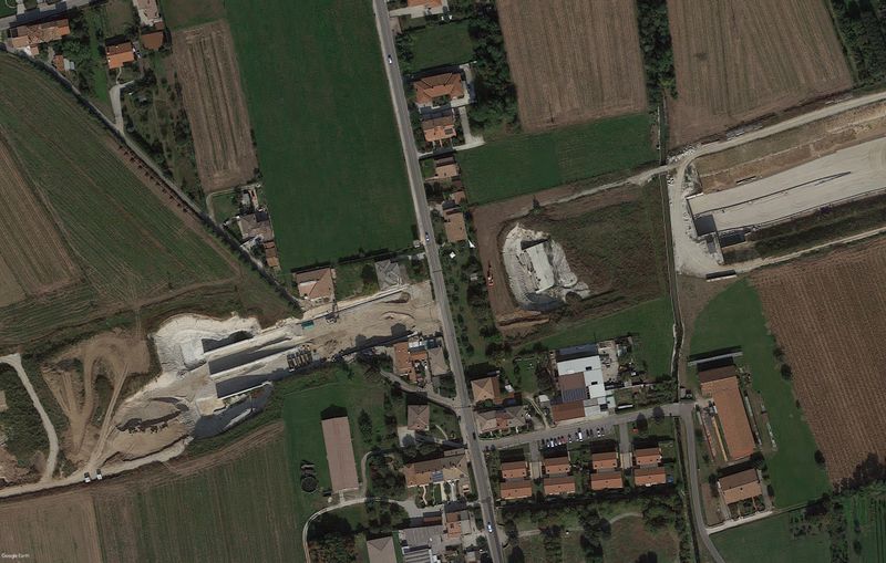 © Matteo De Mayda - Satellite Picture of the Superstrada Pedemontana Veneta in Mussolente (VI). Image by DeFrost Studio.