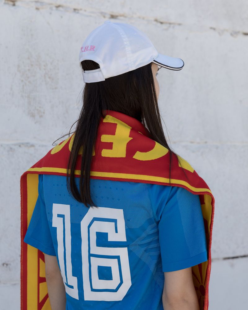 © Matteo De Mayda - Štip (North Macedonia), May 2021 - Viktorija, 25, a fan of the national team. North Macedonia, 2020.