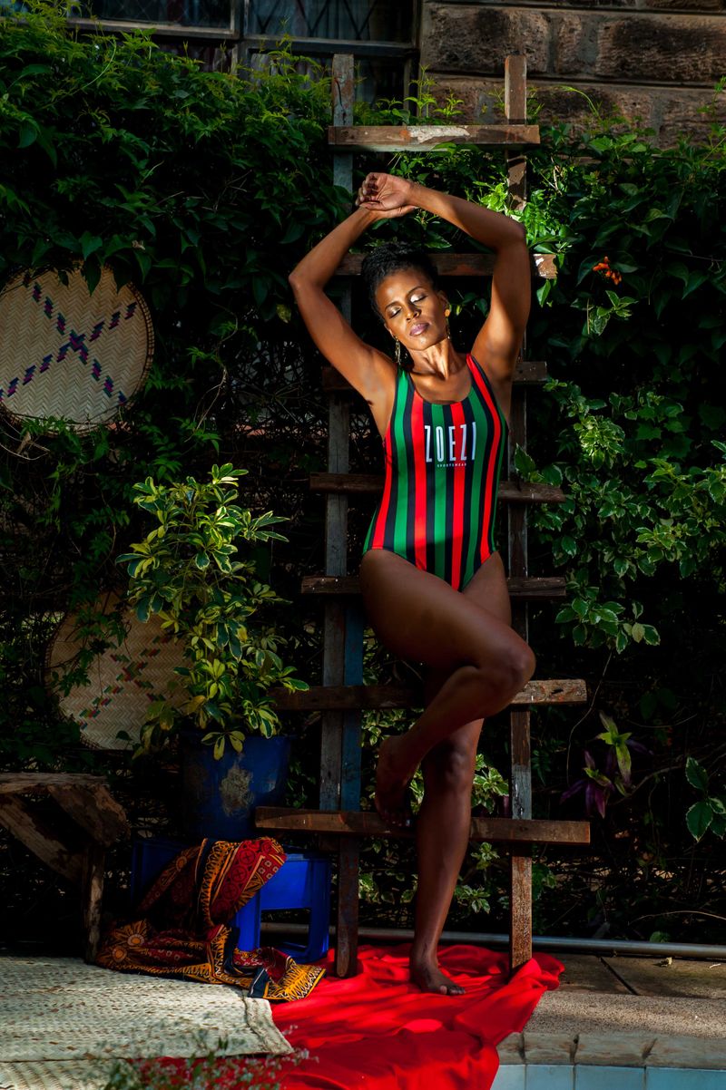 © BARBARA MINISHI - Photography & Set Design: Barbara MinishiFashion Styling & Model: Wambui ThimbaMakeUp: Wacuka ThimbaBrand: Zoezi Sport