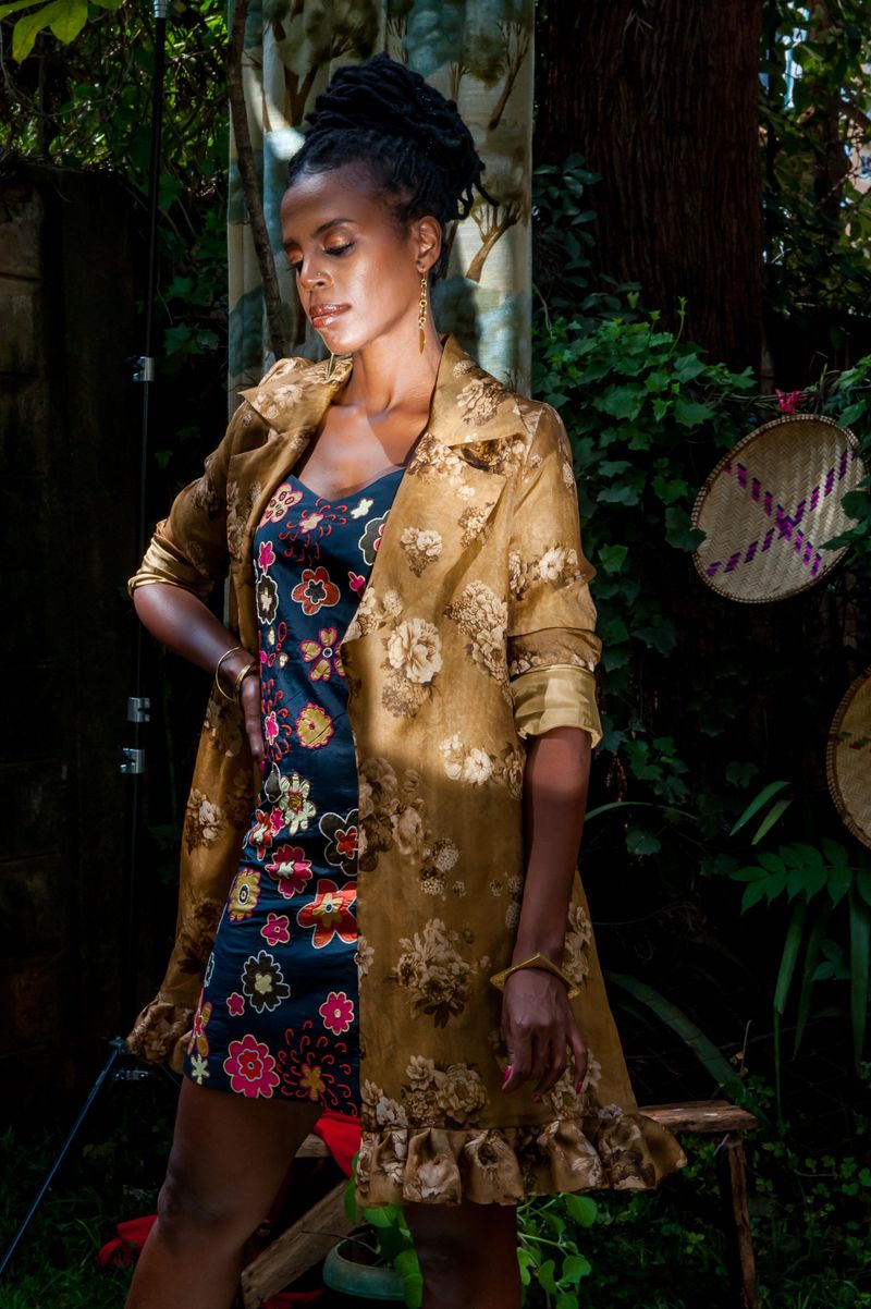 © BARBARA MINISHI - Photography & Set Design: Barbara MinishiFashion Styling & Model: Wambui ThimbaMake Up: Wacuka ThimbaSuit: Deepa Dosaja