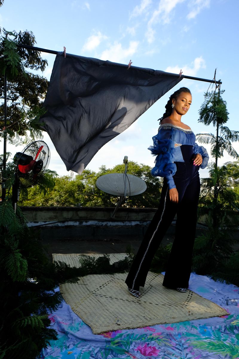 © BARBARA MINISHI - Photography & Set Design: Barbara MinishiFashion Styling & Model: Wambui ThimbaMake Up: Wacuka Thimbasuit: Ogake Mosomi