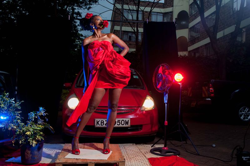 © BARBARA MINISHI - Photography & Set Design: Barbara MinishiFashion Styling & Model: Wambui ThimbaMake Up: Wacuka ThimbaDress: AngelSmile