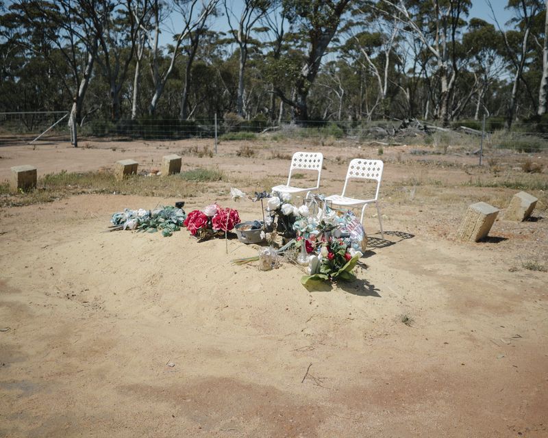 © Claudia Caporn - The fresh grave of a local 20 year old boy killed in a car accident.