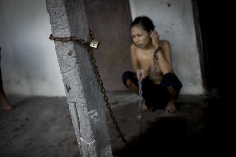 © Christian Werner - Image from the pasung - punished by the gods photography project