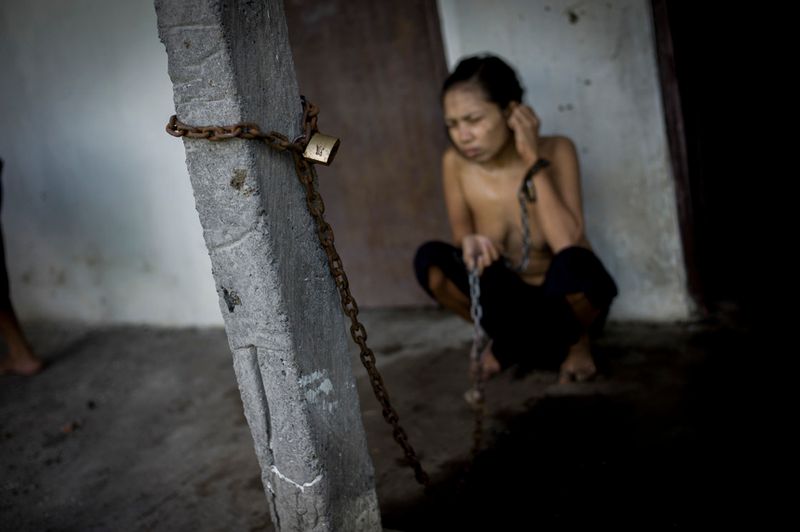 © Christian Werner - Image from the pasung - punished by the gods photography project