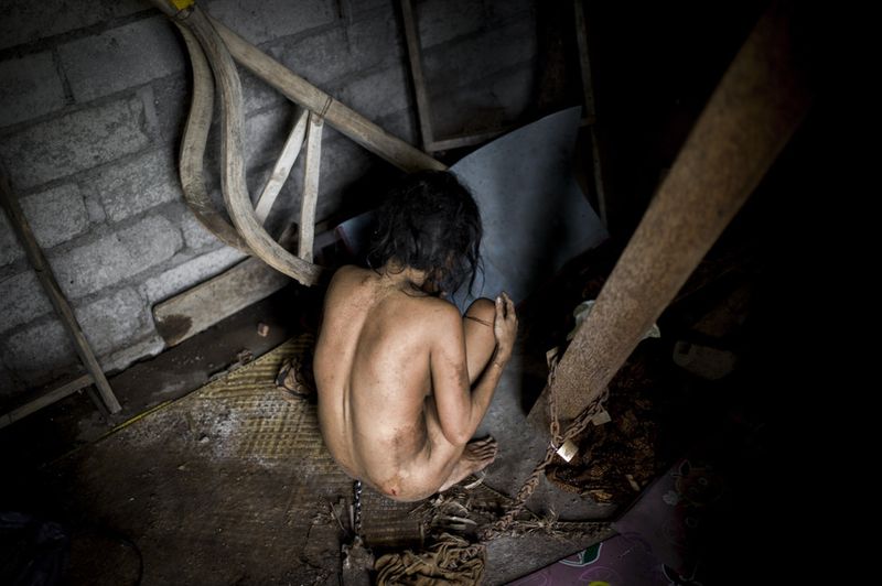 © Christian Werner - Image from the pasung - punished by the gods photography project