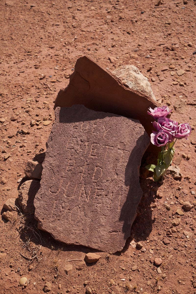 © Tanya Houghton - Grave of Lucy Emett, Born and died on June 11 1900, Pioneer Cemetery, Lonely Dell Ranch, Lees Ferry.