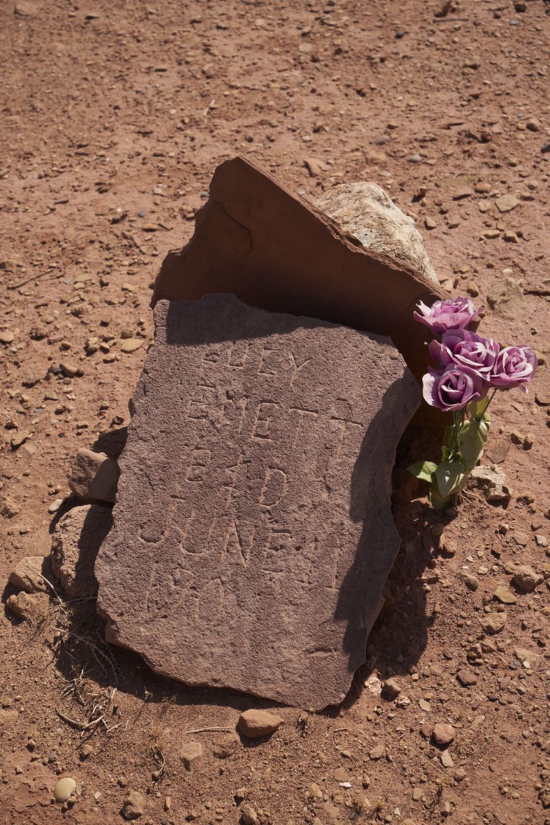 © Tanya Houghton - Grave of Lucy Emett, Born and died on June 11 1900, Pioneer Cemetery, Lonely Dell Ranch, Lees Ferry.