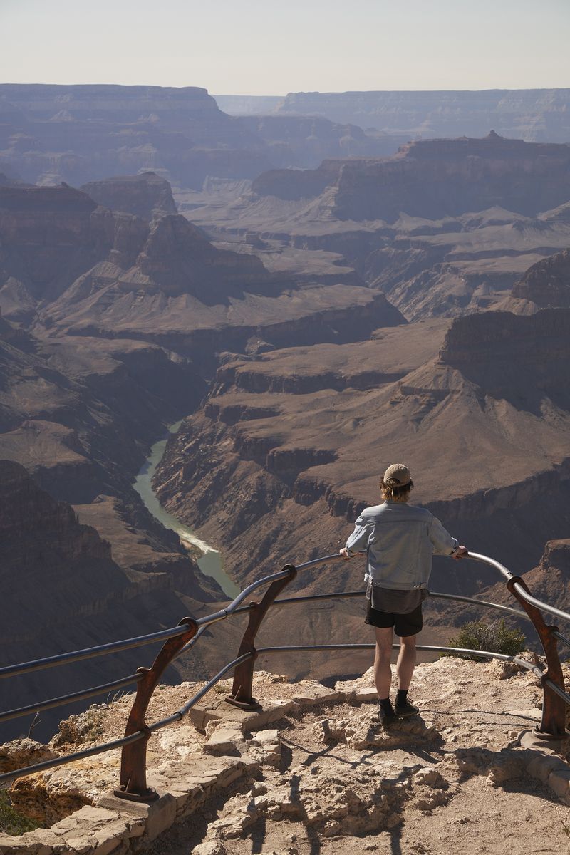 © Tanya Houghton - Jamie observes Hermits Rapid, Grand Canyon National Park, Arizona.