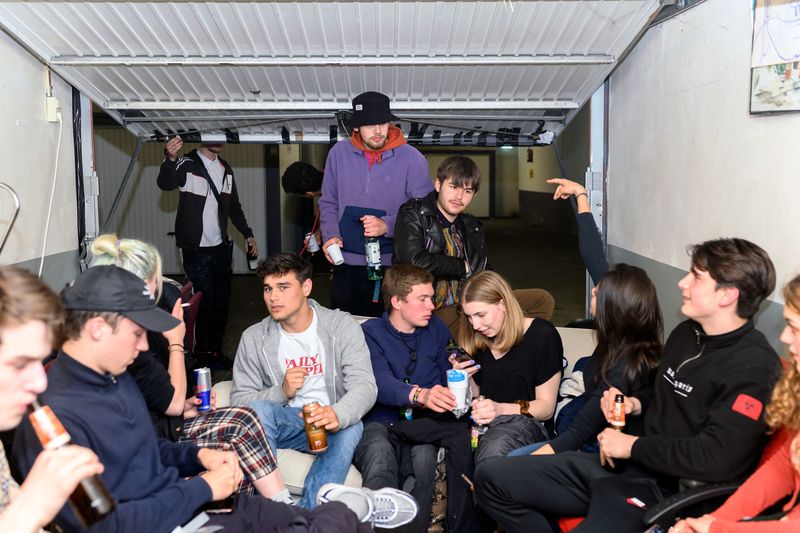© Els Zweerink - The garagebox, where they hang out, play music and make music.