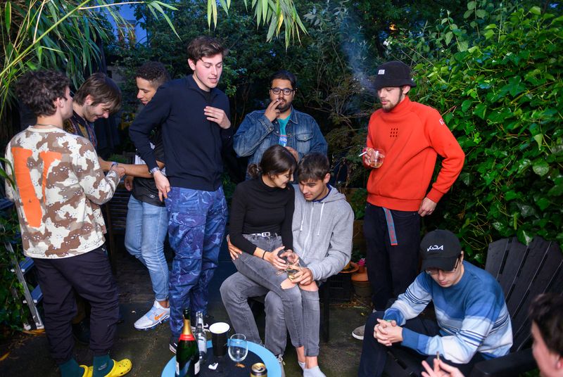 © Els Zweerink - Sammie and his friends at Tom’s; who is celebrating his graduation party.